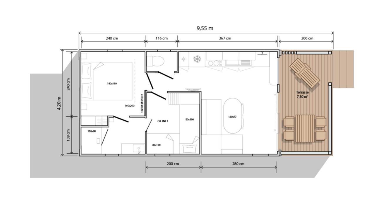Var Mobil Home, Les Prairies De La Mer กรีโมด์ ภายนอก รูปภาพ