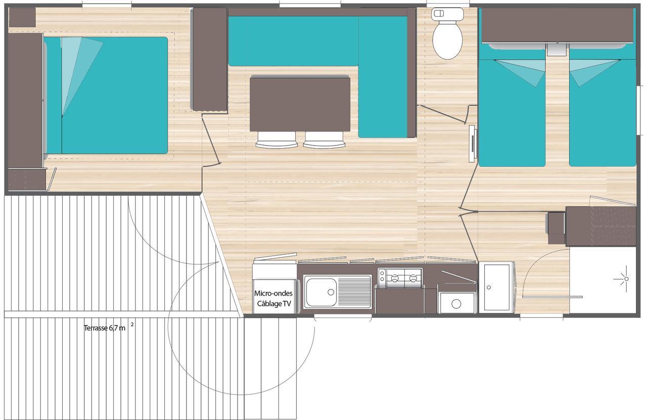 Var Mobil Home, Les Prairies De La Mer กรีโมด์ ภายนอก รูปภาพ