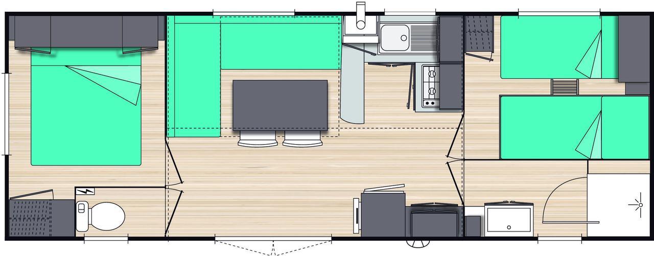 Var Mobil Home, Les Prairies De La Mer กรีโมด์ ภายนอก รูปภาพ